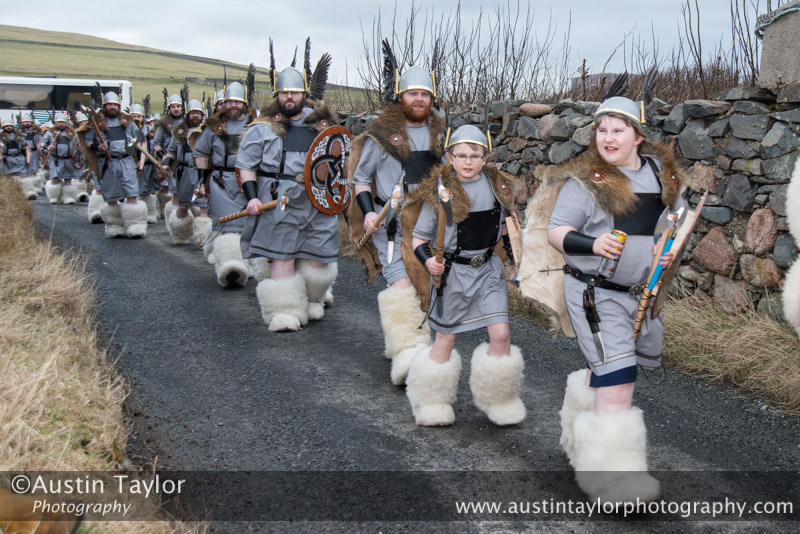 Jarl Squad at Hillswick - Northmavine Up Helly-Aa 2014