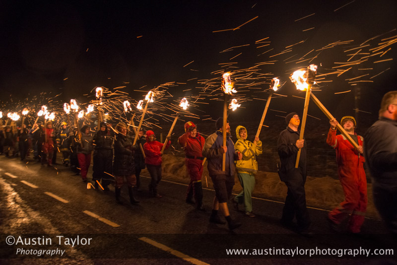 The procession - Northmavine Up Helly-Aa 2014