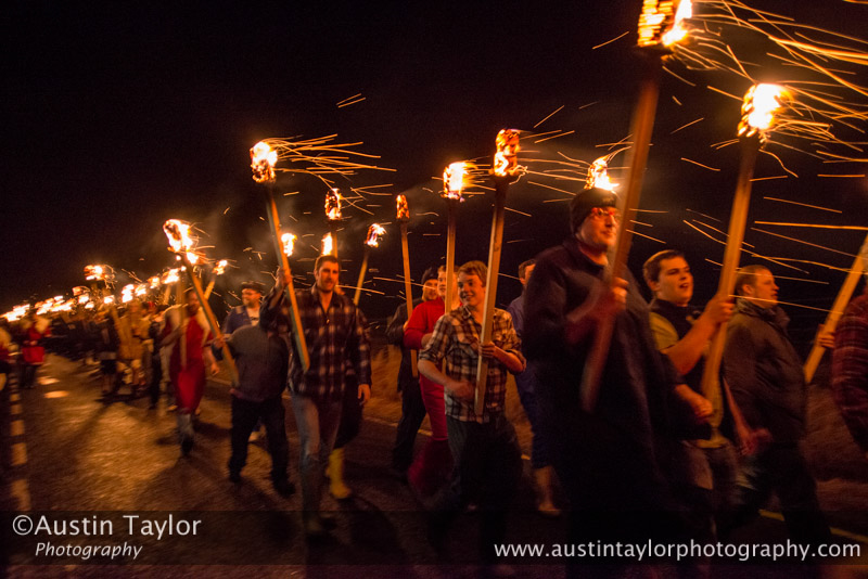 The procession - Northmavine Up Helly-Aa 2014