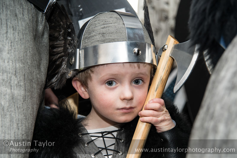 Aidan Sands - Jarl Squad visits the sheltered homes at Glebe Park - Bressay Up Helly-Aa 28 February 2014