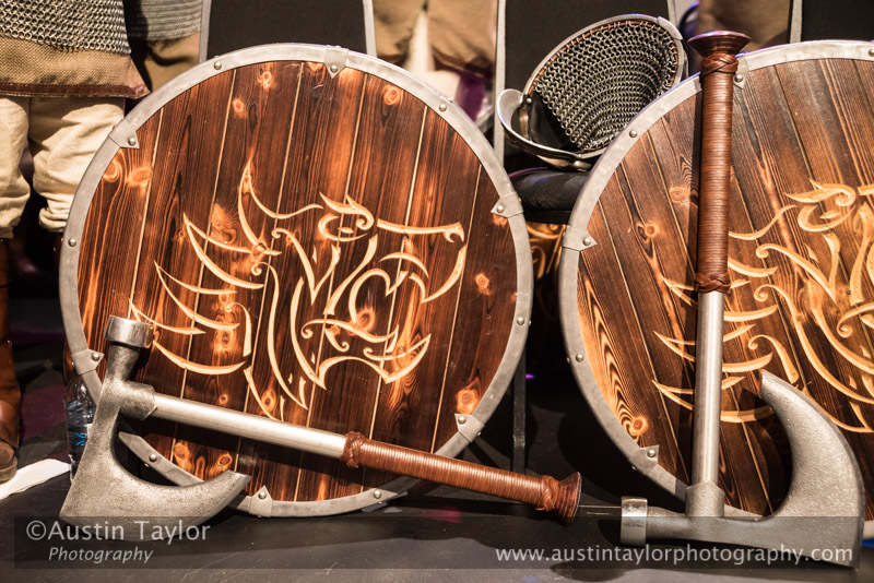 Up Helly-Aa 2017 - Guizer Jarl Lyall Gair as "Sweyn 'Forkbeard' Haraldsson" with his Galley "Falcon" 31 Jan in Lerwick, Shetland