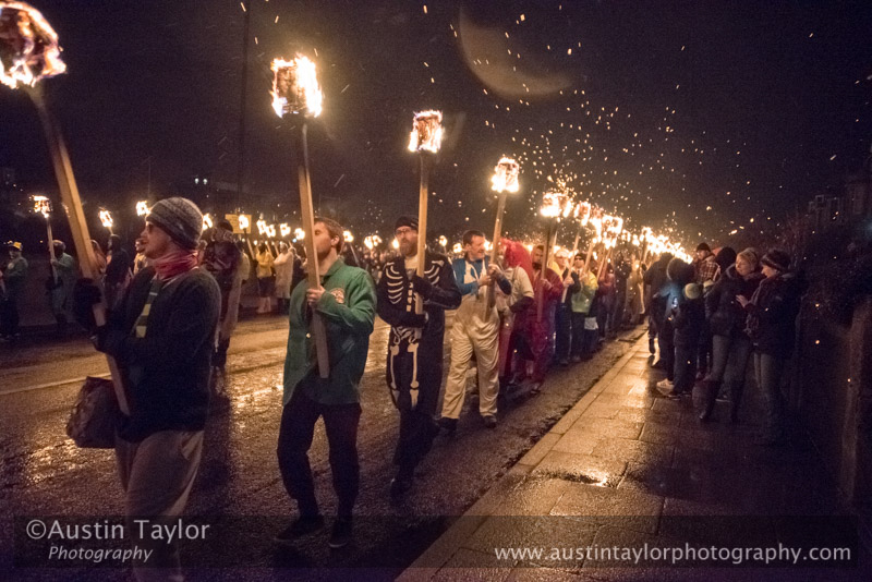 for Up Helly-Aa 2017 - Guizer Jarl Lyall Gair as "Sweyn 'Forkbeard' Haraldsson" with his Galley "Falcon" 31 Jan in Lerwick, Shetland