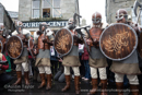 Up Helly-Aa 2017 - Guizer Jarl Lyall Gair as "Sweyn 'Forkbeard' Haraldsson" with his Galley "Falcon" 31 Jan in Lerwick, Shetland