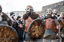 Up Helly-Aa 2017 - Guizer Jarl Lyall Gair as "Sweyn 'Forkbeard' Haraldsson" with his Galley "Falcon" 31 Jan in Lerwick, Shetland
