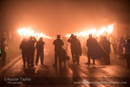 for Up Helly-Aa 2017 - Guizer Jarl Lyall Gair as "Sweyn 'Forkbeard' Haraldsson" with his Galley "Falcon" 31 Jan in Lerwick, Shetland