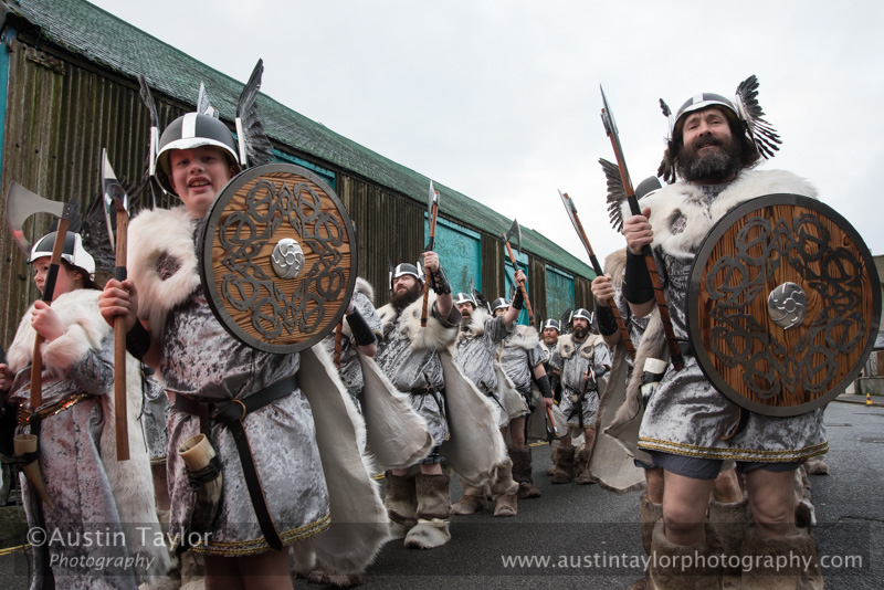 Scalloway Fire Festival 2018 with Jarl Ragnar Sutrika Lothbrok (Leslie Wills Setrice) and his galley Jörmungandr
