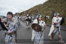 Scalloway Fire Festival 2018 with Jarl Ragnar Sutrika Lothbrok (Leslie Wills Setrice) and his galley Jörmungandr