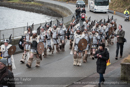 Scalloway Fire Festival 2018 with Jarl Ragnar Sutrika Lothbrok (Leslie Wills Setrice) and his galley Jörmungandr