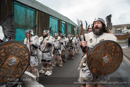 Scalloway Fire Festival 2018 with Jarl Ragnar Sutrika Lothbrok (Leslie Wills Setrice) and his galley Jörmungandr