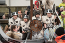 Scalloway Fire Festival 2018 with Jarl Ragnar Sutrika Lothbrok (Leslie Wills Setrice) and his galley Jörmungandr