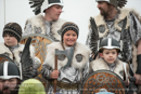 Scalloway Fire Festival 2018 with Jarl Ragnar Sutrika Lothbrok (Leslie Wills Setrice) and his galley Jörmungandr
