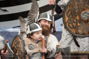 Scalloway Fire Festival 2018 with Jarl Ragnar Sutrika Lothbrok (Leslie Wills Setrice) and his galley Jörmungandr