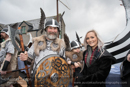 Scalloway Fire Festival 2018 with Jarl Ragnar Sutrika Lothbrok (Leslie Wills Setrice) and his galley Jörmungandr