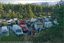Huskies, mushers and vans at the 25th Anniversary Siberian Husky Club of Great Britain Aviemore Sled Dog Rally 2008