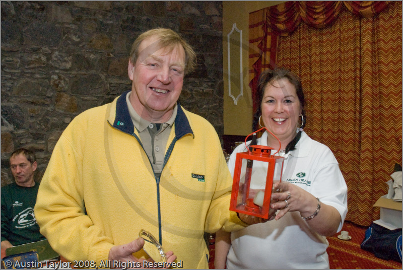 Prize winner at the Awards Ceremony at the Hilton Hotel, Coylumbridge for the 25th Anniversary Siberian Husky Club of Great Britain Aviemore Sled Dog Rally 2008