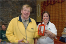 Prize winner at the Awards Ceremony at the Hilton Hotel, Coylumbridge for the 25th Anniversary Siberian Husky Club of Great Britain Aviemore Sled Dog Rally 2008