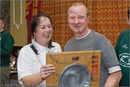 Prize winner at the Awards Ceremony at the Hilton Hotel, Coylumbridge for the 25th Anniversary Siberian Husky Club of Great Britain Aviemore Sled Dog Rally 2008