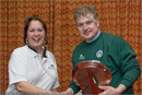 Prize winner at the Awards Ceremony at the Hilton Hotel, Coylumbridge for the 25th Anniversary Siberian Husky Club of Great Britain Aviemore Sled Dog Rally 2008