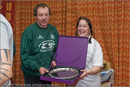 Prize winner at the Awards Ceremony at the Hilton Hotel, Coylumbridge for the 25th Anniversary Siberian Husky Club of Great Britain Aviemore Sled Dog Rally 2008