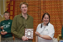 Prize winner at the Awards Ceremony at the Hilton Hotel, Coylumbridge for the 25th Anniversary Siberian Husky Club of Great Britain Aviemore Sled Dog Rally 2008