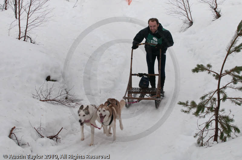 Class D Racing Team in the Siberian Husky Club of GB Arden Grange Aviemore Sled Dog Rally 2010