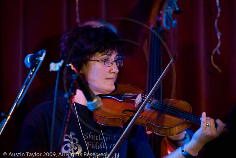 Shetland Fiddlers play the Royal British Legion, Lerwick at the 29th Shetland Folk Festival 2009