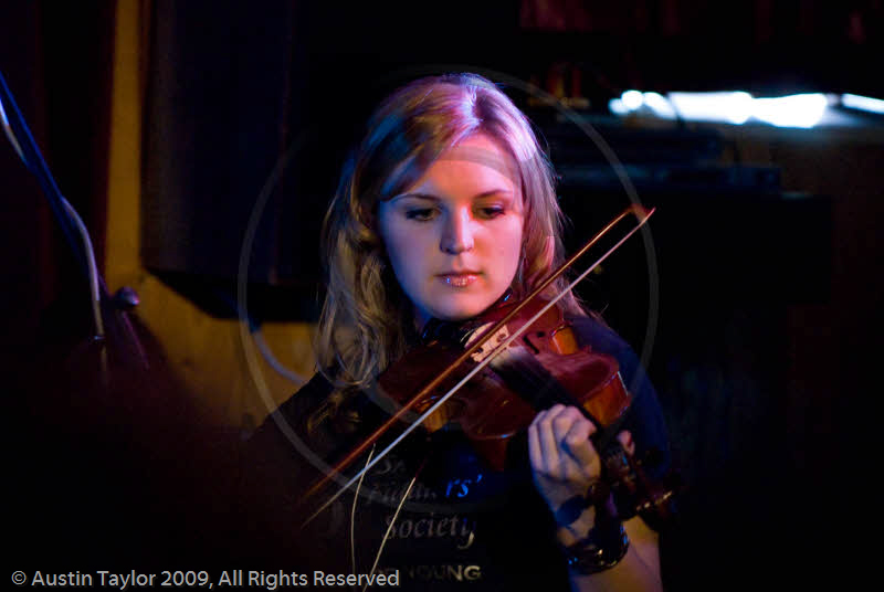 Shetland Fiddlers play the Royal British Legion, Lerwick at the 29th Shetland Folk Festival 2009