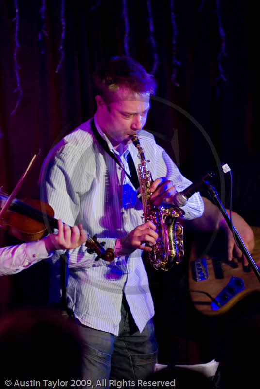 Janni Lang Band play the Royal British Legion, Lerwick at the 29th Shetland Folk Festival 2009
