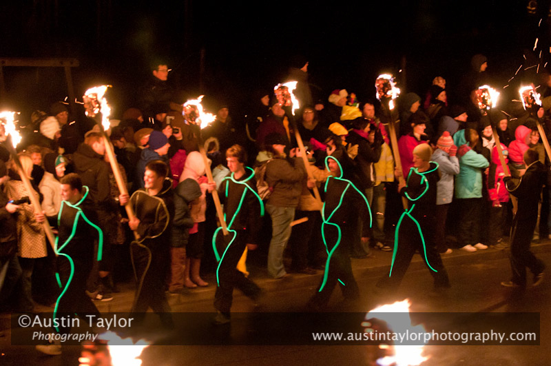 Up Helly-Aa 2011: evening procession and galley burning