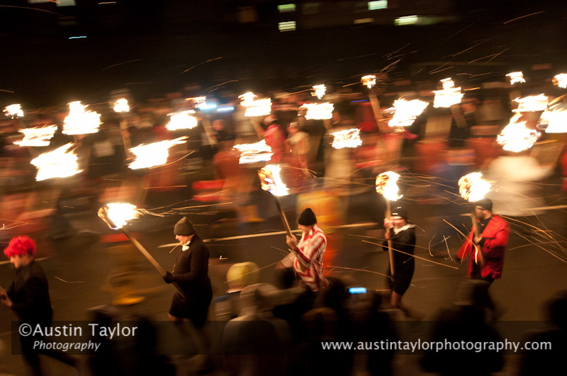 Up Helly-Aa 2011: evening procession and galley burning