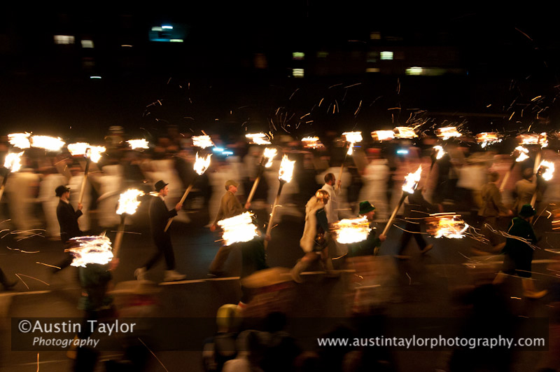 Up Helly-Aa 2011: evening procession and galley burning