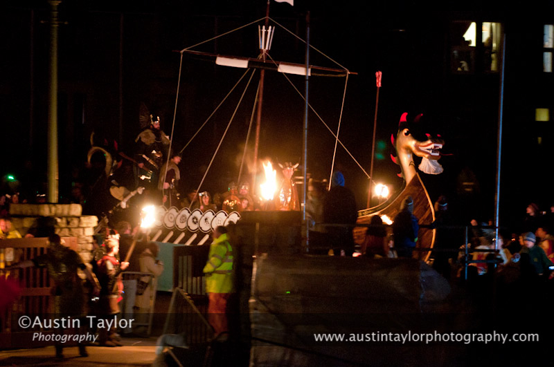 Up Helly-Aa 2011: evening procession and galley burning