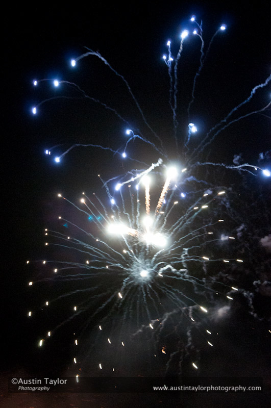 Up Helly-Aa 2011: evening procession and galley burning - fireworks
