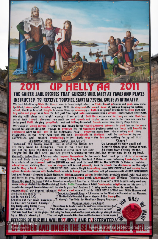 Up Helly-Aa 2011: the Bill at Market Cross