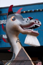 Up Helly-Aa 2011: morning procession - galley Jägare at the Legion