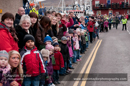 Up Helly-Aa 2011: morning procession - expectant crowd, Esplanade