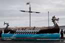 Up Helly-Aa 2011: morning procession - waiting for the arrival of the Jarl Squad at Alexandra Wharf