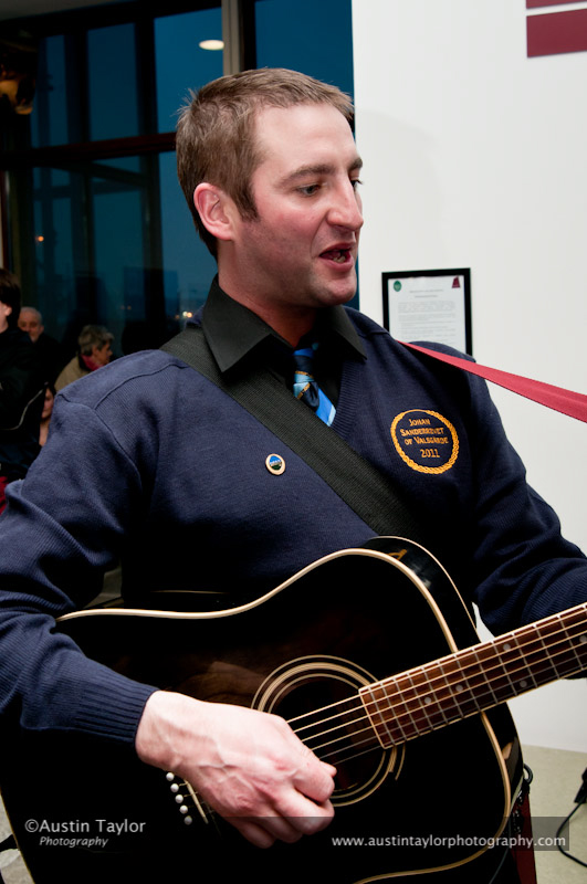Up Helly-Aa 2011: at Lerwick Museum  and Archives - musicians - Gary Smith