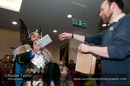 Up Helly-Aa 2011: at Lerwick Museum  and Archives - Guizer Jarl and Museum Curator exchange gifts