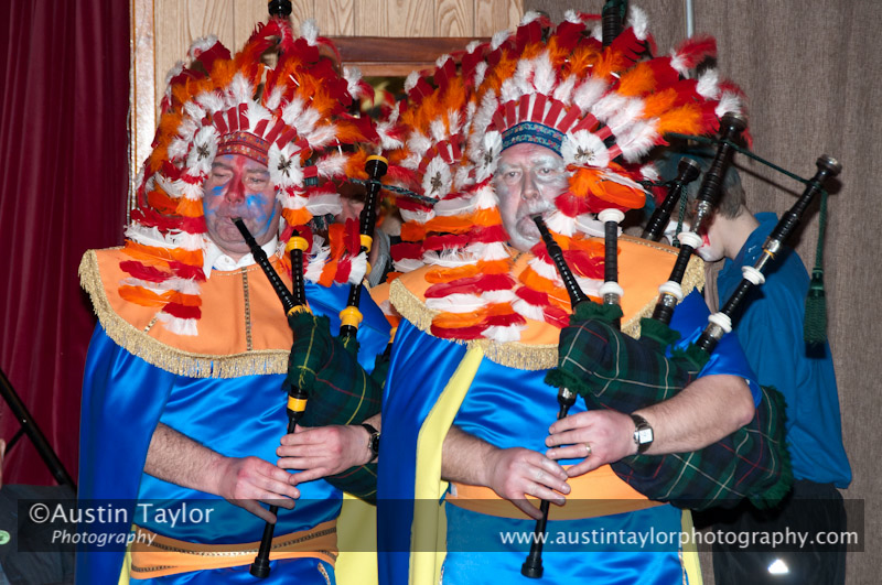 Up Helly-Aa 2011: guizers perform at Sound Hall