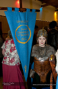 Up Helly-Aa 2011: Guizer Jarl John Hunter as Johan Sanderrevet of Valsgärde, Sweden visits Sound Hall with his Jarl Squad