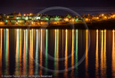 Brei Wick, Lerwick, Shetland, illuminated by  streetlights