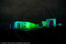 Mirrie Dancers Illuminations - former listening station, Garths Ness, Dunrossness, Shetland