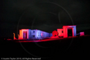 Mirrie Dancers Illuminations - former listening station, Garths Ness, Dunrossness, Shetland