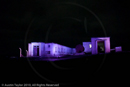 Mirrie Dancers Illuminations - former listening station, Garths Ness, Dunrossness, Shetland