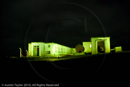 Mirrie Dancers Illuminations - former listening station, Garths Ness, Dunrossness, Shetland