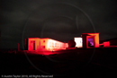 Mirrie Dancers Illuminations - former listening station, Garths Ness, Dunrossness, Shetland