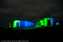 Mirrie Dancers Illuminations - former listening station, Garths Ness, Dunrossness, Shetland