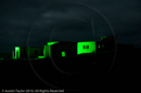 Mirrie Dancers Illuminations - former listening station, Garths Ness, Dunrossness, Shetland