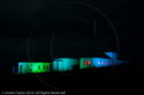 Mirrie Dancers Illuminations - former listening station, Garths Ness, Dunrossness, Shetland